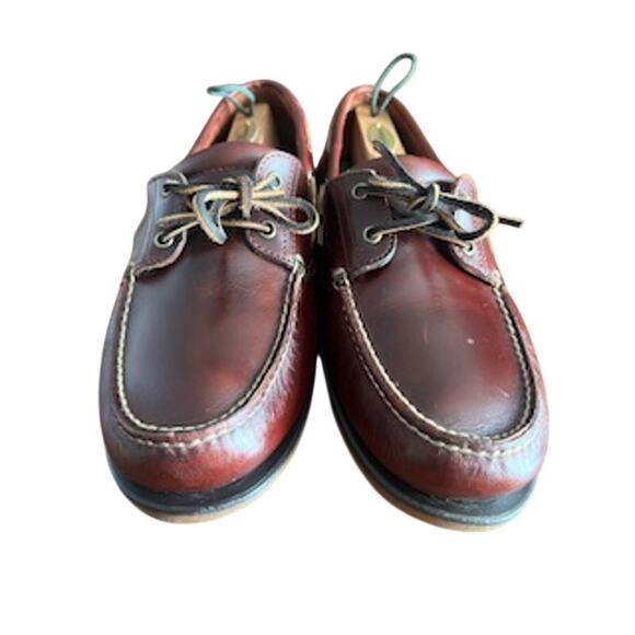 Timberland Men’s sz 13W 2 Eye Boat Shoe in Wine Color main image 10